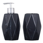 Kit Banheiro Lavabo Pia Decorado Moderno Organizador 2 Peças