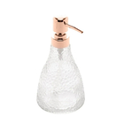 Kit Banheiro Lavabo Transparente Com Rose Elegant Lyor 3 Pçs