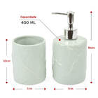 Kit Banheiro Lavabo Tropical Folhas 2 Peças Verde Claro