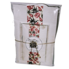 Kit Banheiro Luxo Lavabo 7 Peças Aromatizador Bambu Oriental