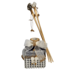 Kit Banheiro Luxo Lavabo 7 Peças Aromatizador Lavanda + 2 Sac