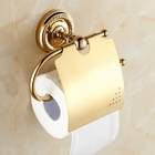 Kit Banheiro Metal Vintage Retrô Dourado Ouro Luxo 4 Peças