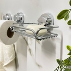 Kit Banheiro Parede Ventosa Cromado Redondo 3pçs Future