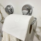 Kit Banheiro Parede Ventosa Cromado Redondo 3pçs Future