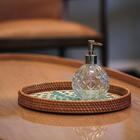 Kit Banheiro Porta Sabonete Líquido Vidro Vitral E Pássaro Po