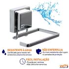 Kit Banheiro Porta Sabonete Toalha Papel Higiênico Ventosas -