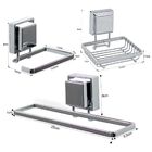 Kit Banheiro Porta Sabonete Toalha Papel Higiênico Ventosas -