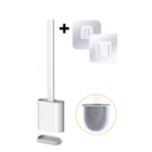 Kit Banheiro Preto Inox Lavabo 4 Peças Com Escova Sanitária