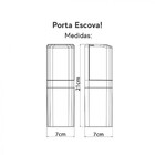 Kit Banheiro Roper Plast Com Porta Escova + Sabonete Líquido