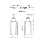 Kit Banheiro Roper Plast Com Porta Escova + Sabonete Líquido