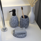 Kit Banheiro Saboneteira E Escova Sanitária 4 Pçs - Oikos Uni