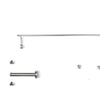 Kit Banheiro Vidro Luxo Reto 5 Peças Mármore Verde