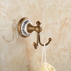 Kit Banheiro Vintage Retrô Bronze Antigo com Porcelana 80314BP