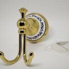 Kit Banheiro Vintage Retrô Dourado Ouro com Porcelana 80314GP