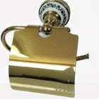 Kit Banheiro Vintage Retrô Dourado Ouro com Porcelana 80314GP