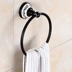 Kit Banheiro Vintage Retrô Preto C/ Porcelana Lindíssimo 4p