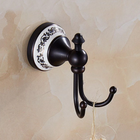 Kit Banheiro Vintage Retrô Preto C/ Porcelana Lindíssimo 4p