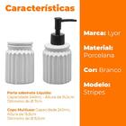 Kit Banheiros Lavabo Acessórios De Cerâmica Branco 2 Peças St