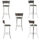 Kit Banqueta Bistro Para Bar, Cozinha, Balcão Em Alumínio E F