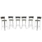 Kit Banqueta Bistro Para Bar, Cozinha, Balcão Em Alumínio E F