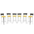 Kit Banqueta Bistro Para Bar, Cozinha, Balcão Em Alumínio E F