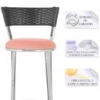 Kit Banqueta Bistro Para Bar, Cozinha, Balcão Em Alumínio E F