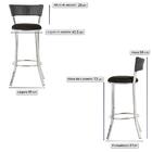 Kit Banqueta Bistro Para Bar, Cozinha, Balcão Em Alumínio E F