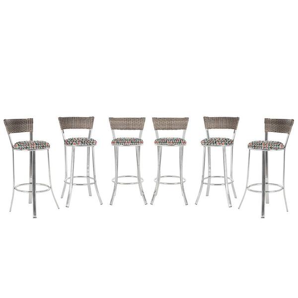 Kit Banqueta Bistro Para Bar, Cozinha, Balcão Em Alumínio E F