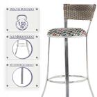 Kit Banqueta Bistro Para Bar, Cozinha, Balcão Em Alumínio E F