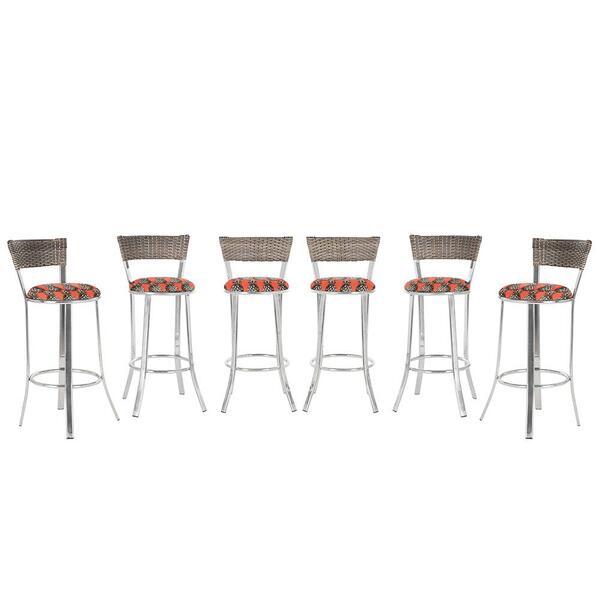 Kit Banqueta Bistro Para Bar, Cozinha, Balcão Em Alumínio E F