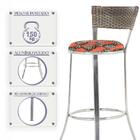 Kit Banqueta Bistro Para Bar, Cozinha, Balcão Em Alumínio E F