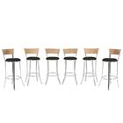 Kit Banqueta Bistro Para Bar, Cozinha, Balcão Em Alumínio E F