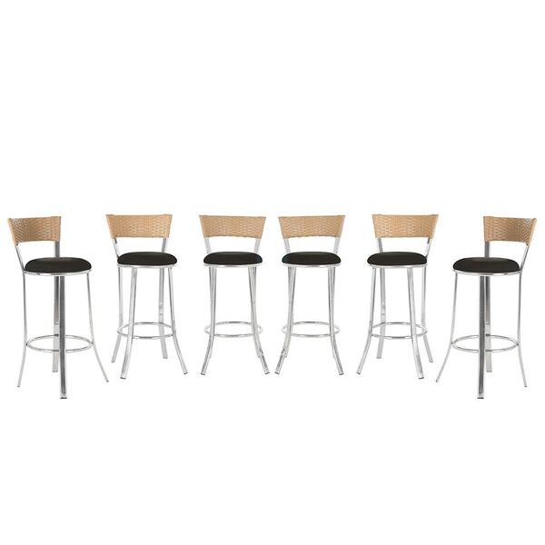 Kit Banqueta Bistro Para Bar, Cozinha, Balcão Em Alumínio E F