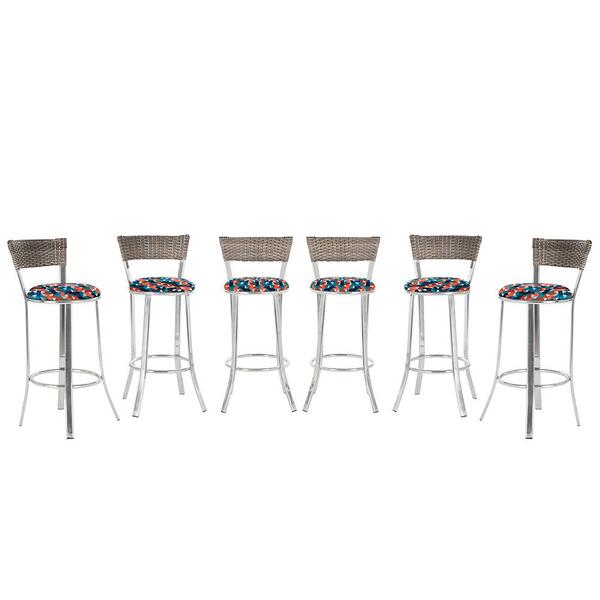 Kit Banqueta Bistro Para Bar, Cozinha, Balcão Em Alumínio E F