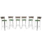 Kit Banqueta Bistro Para Bar, Cozinha, Balcão Em Alumínio E F