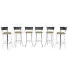 Kit Banqueta Bistro Para Bar, Cozinha, Balcão Em Alumínio E F