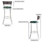 Kit Banqueta Bistro Para Bar, Cozinha, Balcão Em Alumínio E F