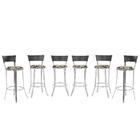 Kit Banqueta Bistro Para Bar, Cozinha, Balcão Em Alumínio E F