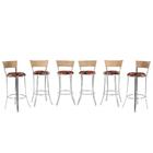 Kit Banqueta Bistro Para Bar, Cozinha, Balcão Em Alumínio E F