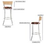 Kit Banqueta Bistro Para Bar, Cozinha, Balcão Em Alumínio E F