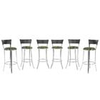 Kit Banqueta Bistro Para Bar, Cozinha, Balcão Em Alumínio E F