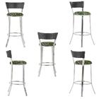 Kit Banqueta Bistro Para Bar, Cozinha, Balcão Em Alumínio E F