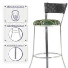 Kit Banqueta Bistro Para Bar, Cozinha, Balcão Em Alumínio E F