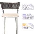 Kit Banqueta Bistro Para Bar, Cozinha, Balcão Em Alumínio E F