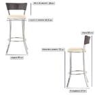 Kit Banqueta Bistro Para Bar, Cozinha, Balcão Em Alumínio E F