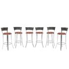 Kit Banqueta Bistro Para Bar, Cozinha, Balcão Em Alumínio E F