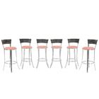 Kit Banqueta Bistro Para Bar, Cozinha, Balcão Em Alumínio E F