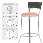 Kit Banqueta Bistro Para Bar, Cozinha, Balcão Em Alumínio E F