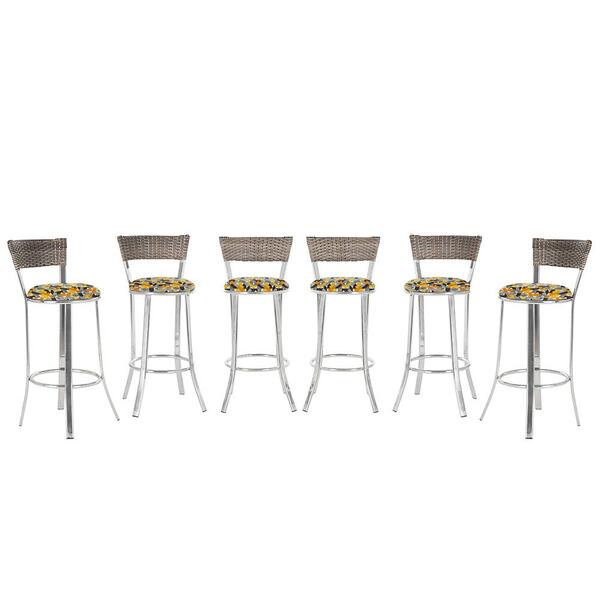 Kit Banqueta Bistro Para Bar, Cozinha, Balcão Em Alumínio E F