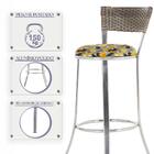 Kit Banqueta Bistro Para Bar, Cozinha, Balcão Em Alumínio E F